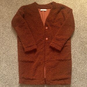 ASTR the Label Fauna Faux Shearling Coat L